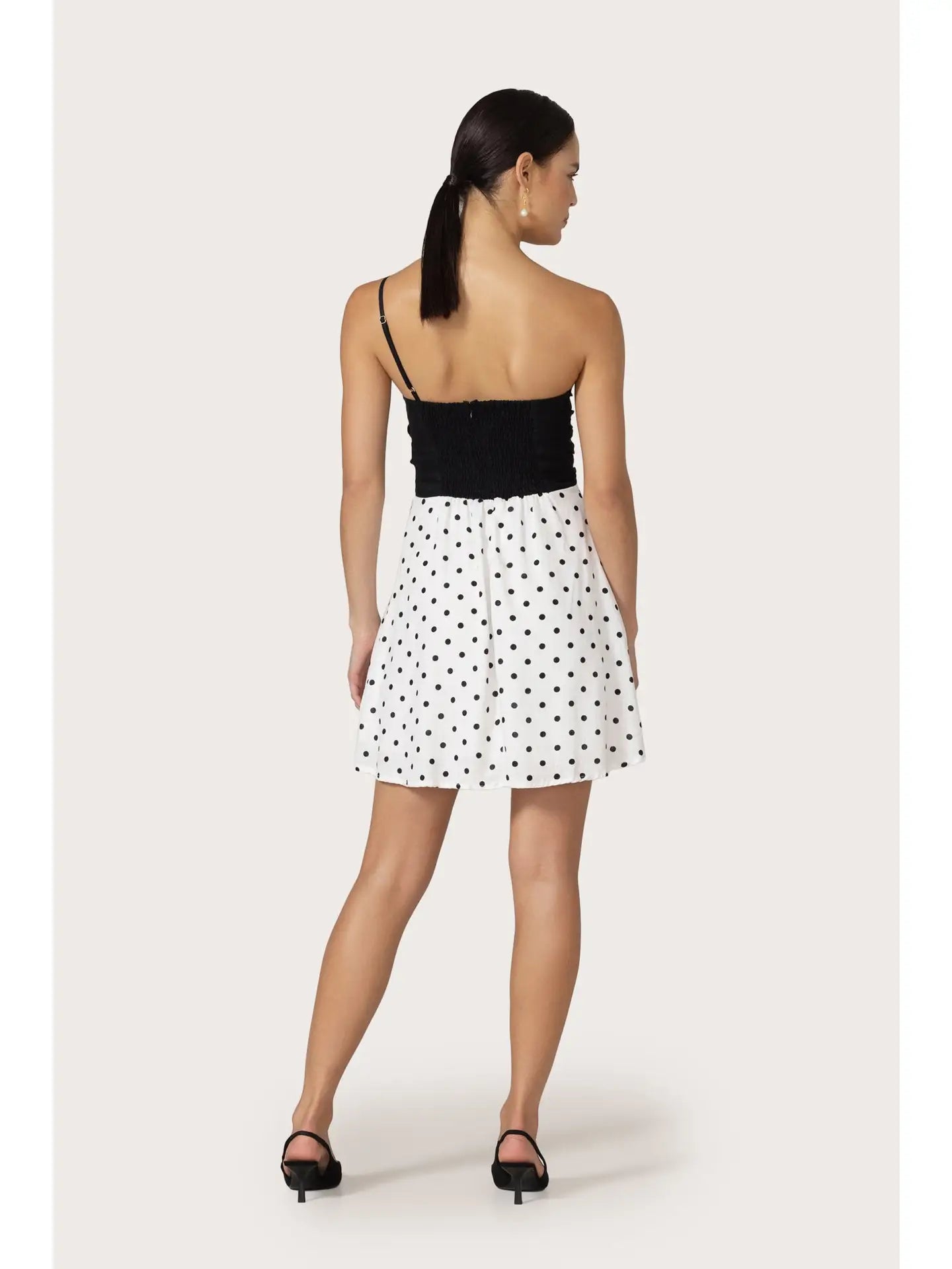Poppy Linen Mini Dress in Margot Spot