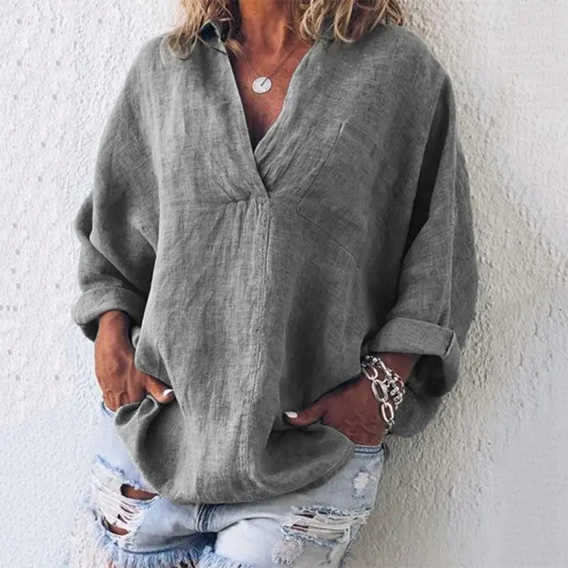 Oversize Pullover in Gray