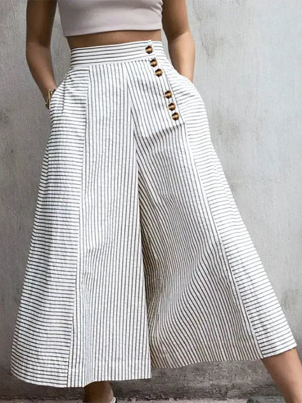 Loose Wide-Leg Pants