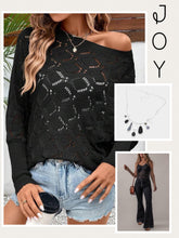 Load image into Gallery viewer, JOY - Black knit