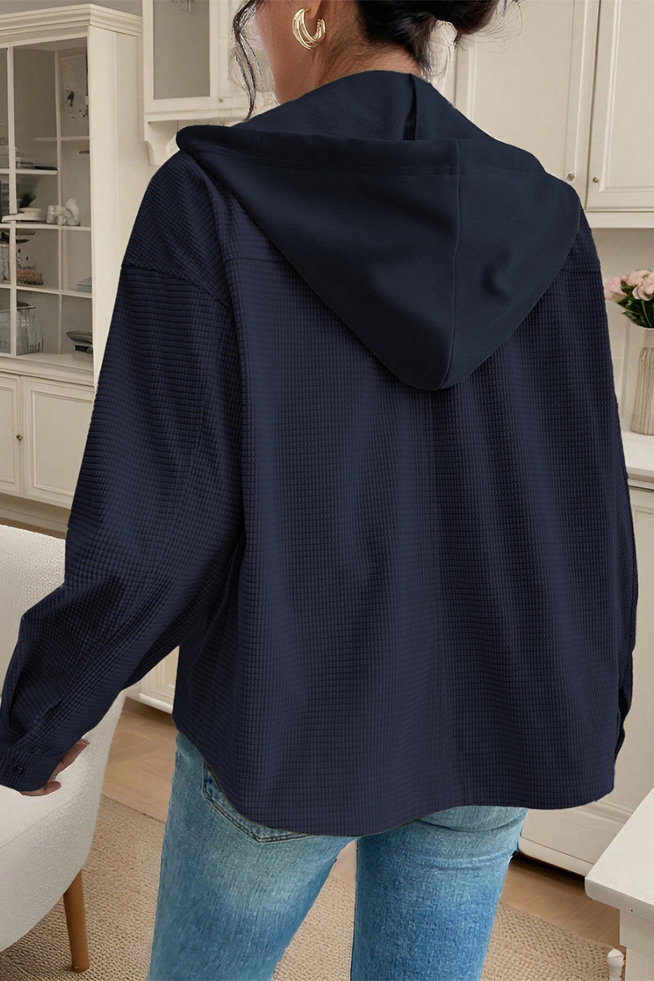 Textured Patchwork Shacket