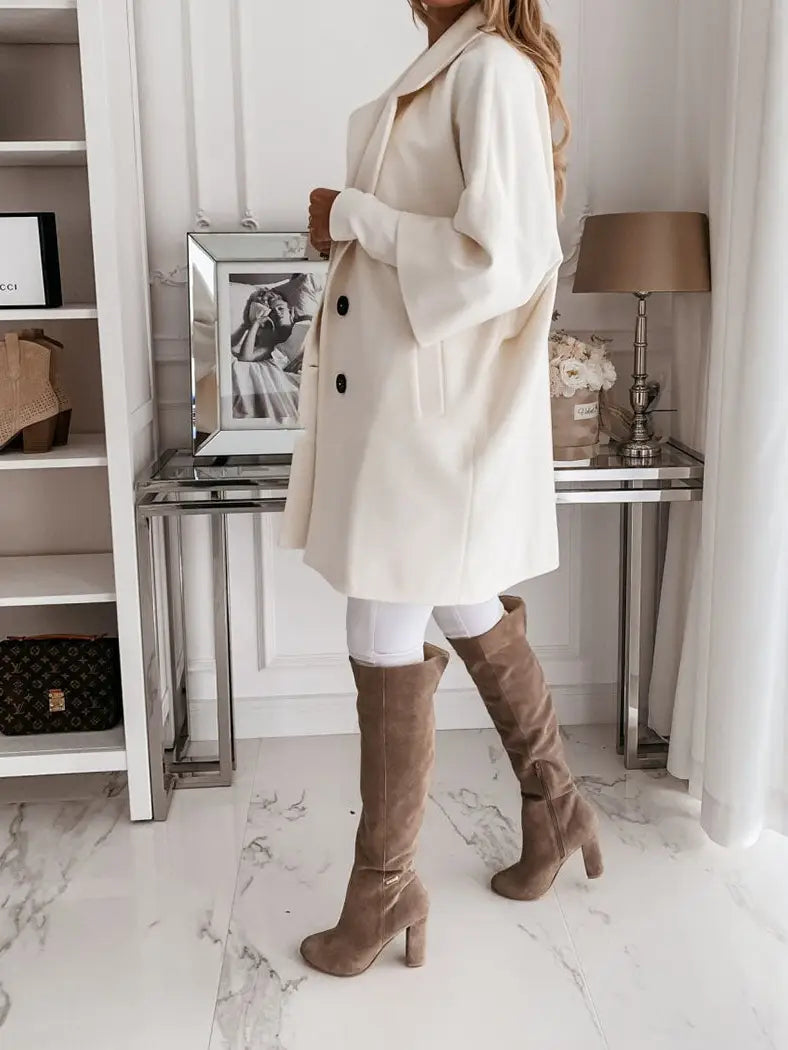 Notch Collar Longline Coat