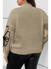 Load image into Gallery viewer, Mock Neck Floral Print Sweater