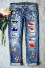 Load image into Gallery viewer, American Flag Jeans