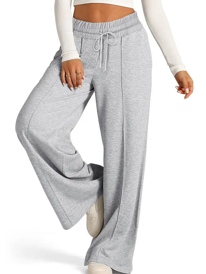 Casual High Waist Wide Leg Pants