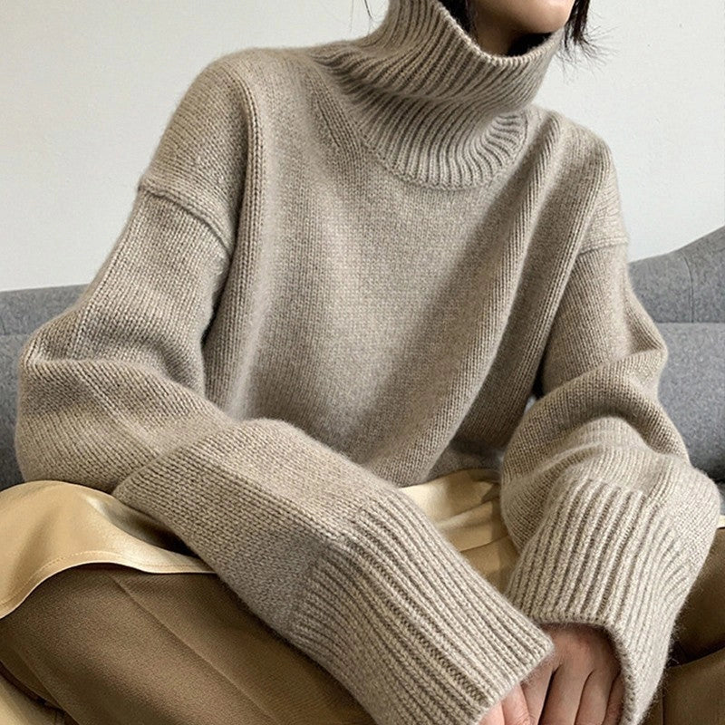 High Neck Cashmere Sweater