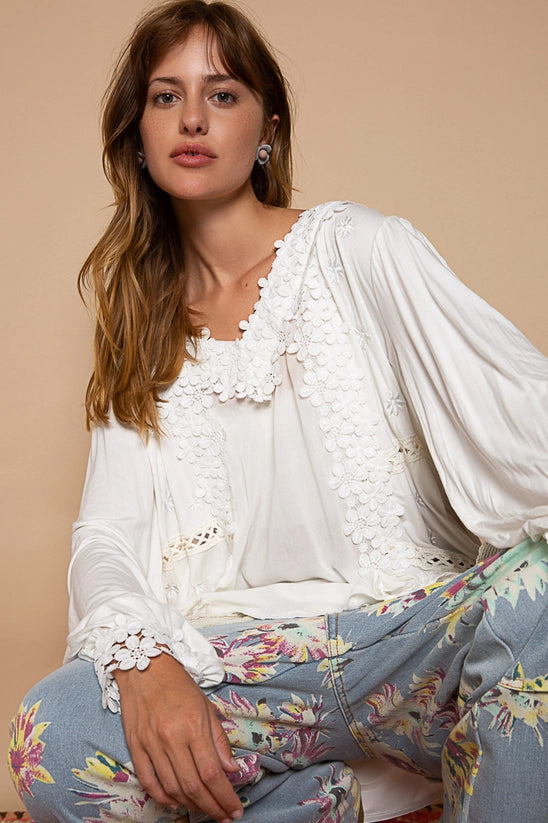 Meg - Embroidered Top