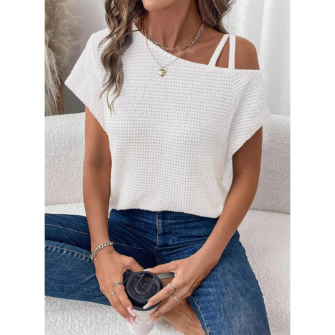 Short Sleeve Versatile Off-Shoulder