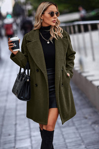 Faux Fur Coat with Pockets