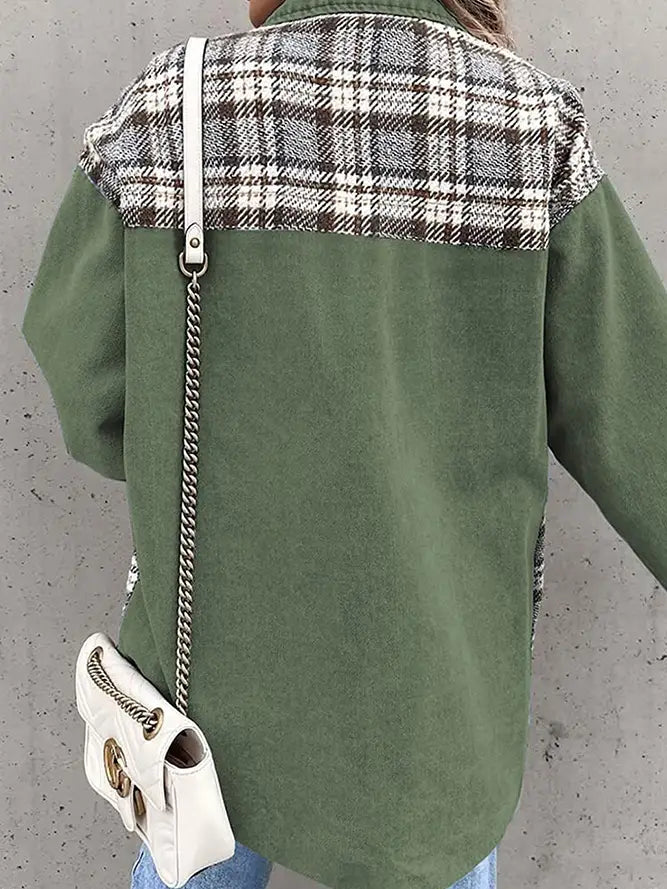 Green Plaid Shacket