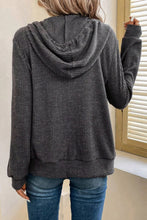 Load image into Gallery viewer, Ribbed Drawstring Hoodie