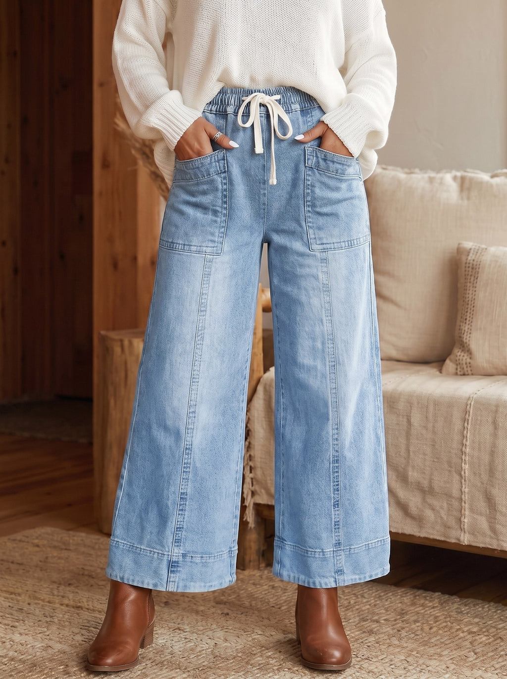 The Wide Leg Ankle Jean
