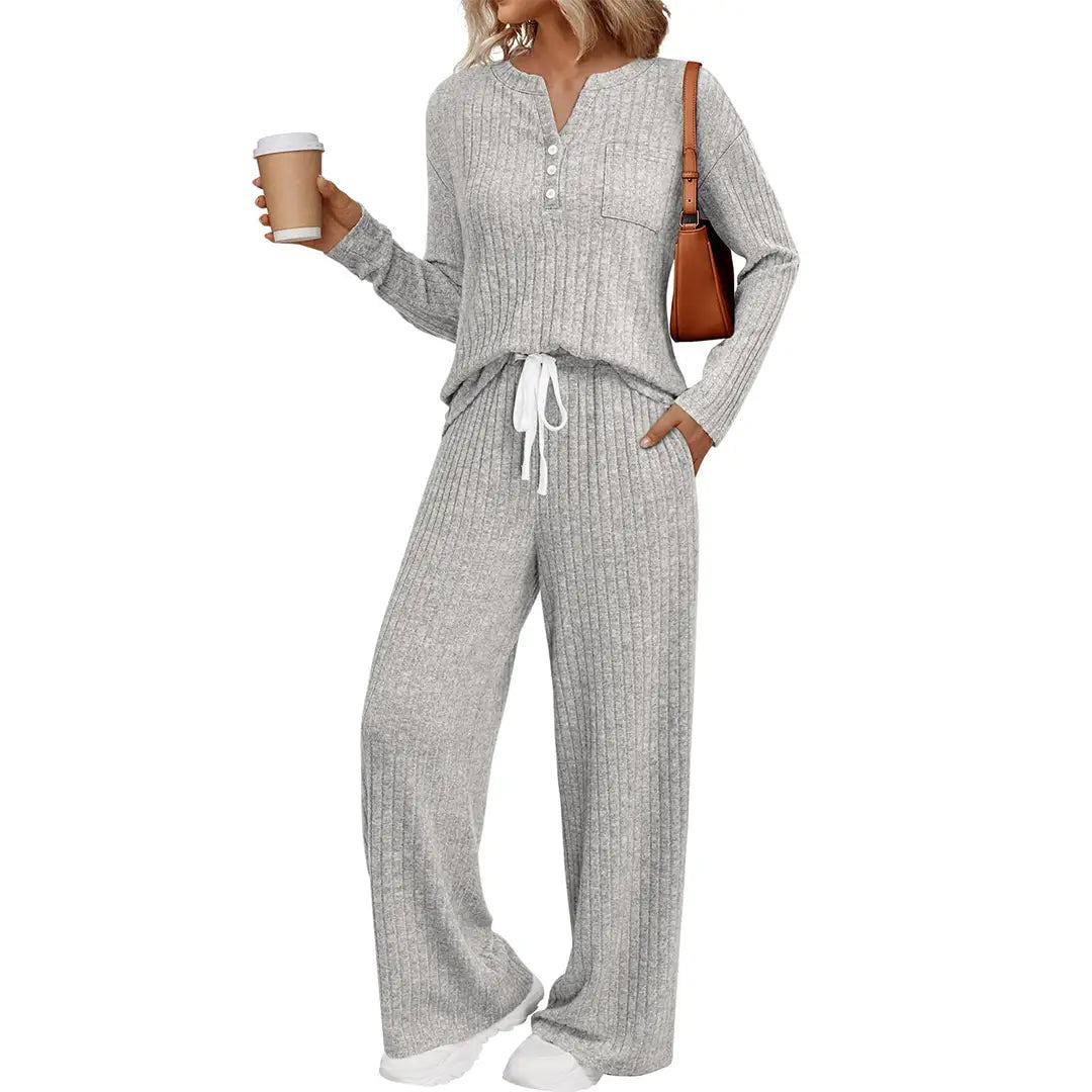 Ribbed Pajama/Lounge Set