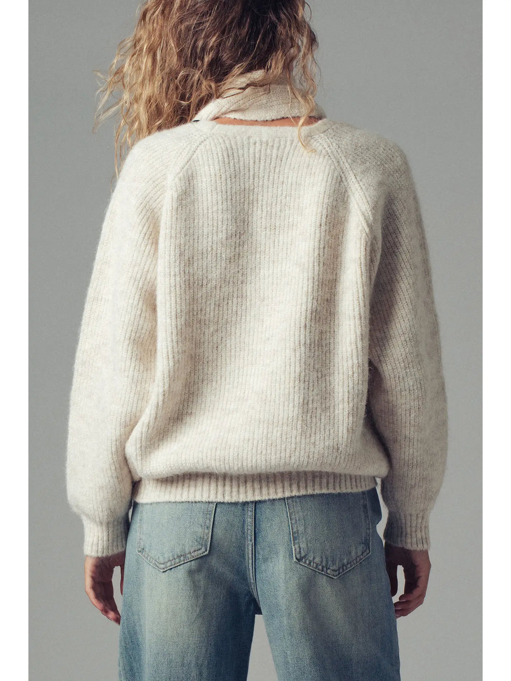 Ribbed Scarf Sweater