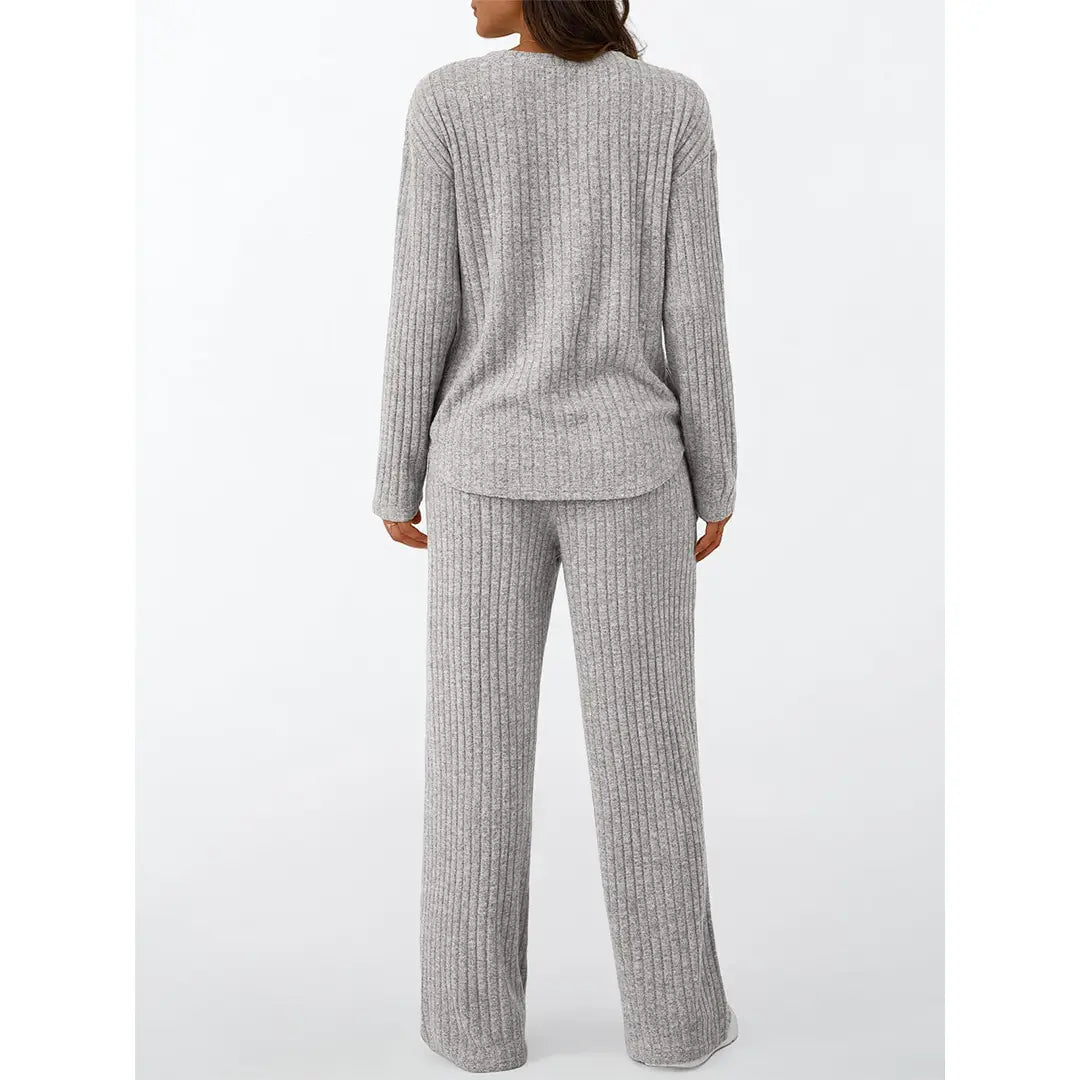 Ribbed Pajama/Lounge Set