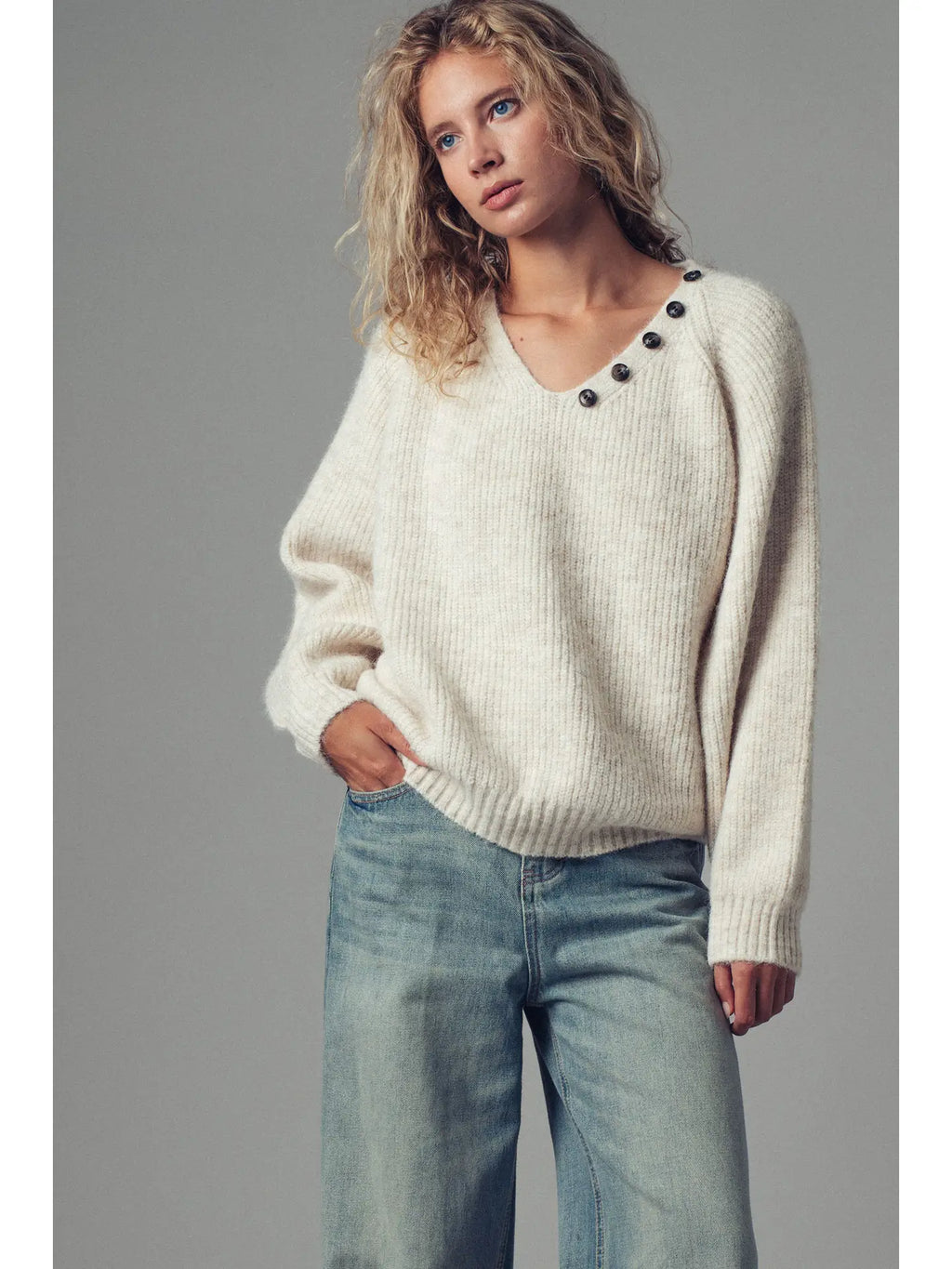 Ribbed Scarf Sweater