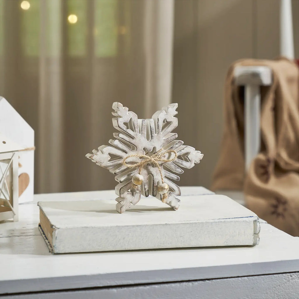 Distressed Wooden Snowflake