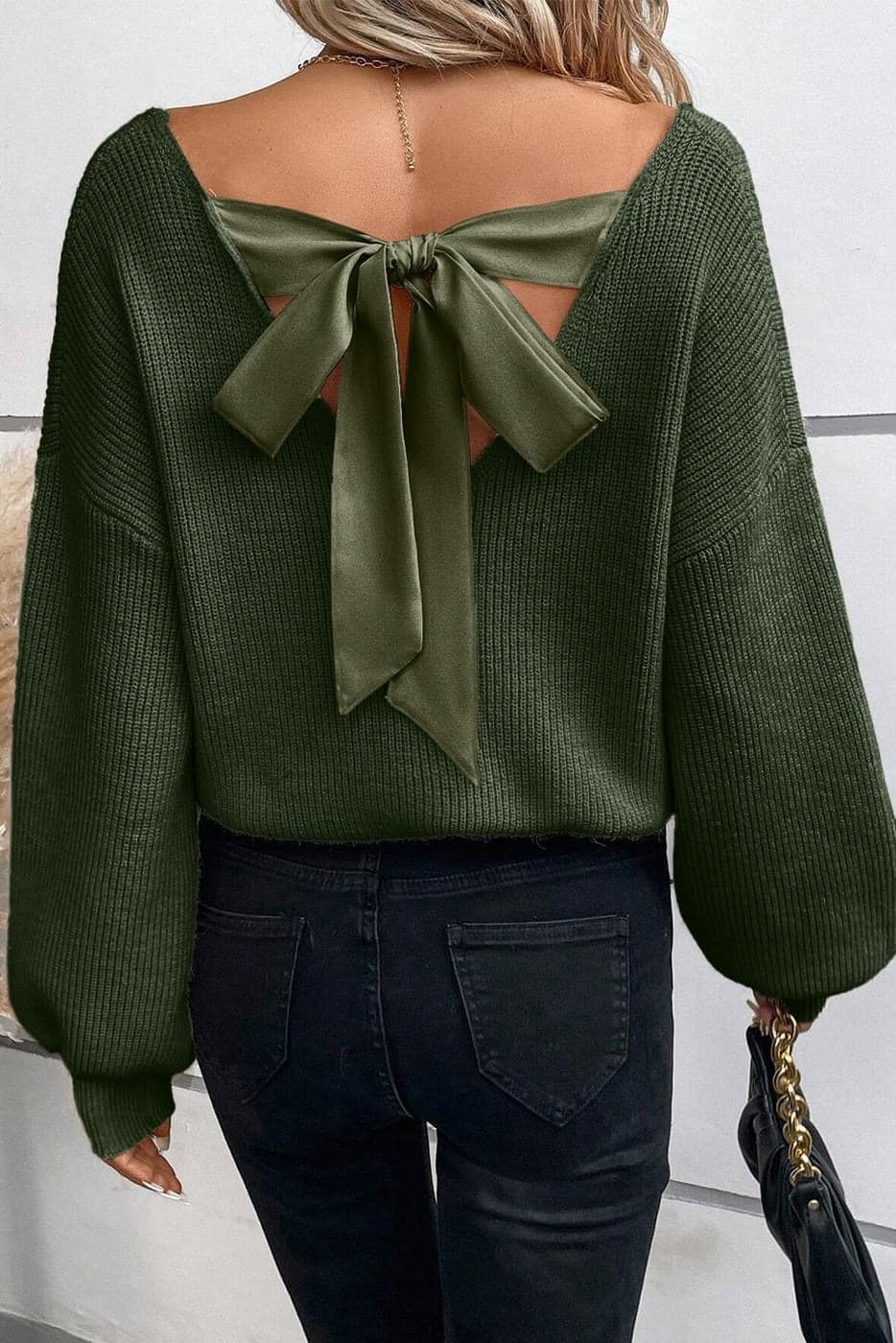 Bow Back Sweater