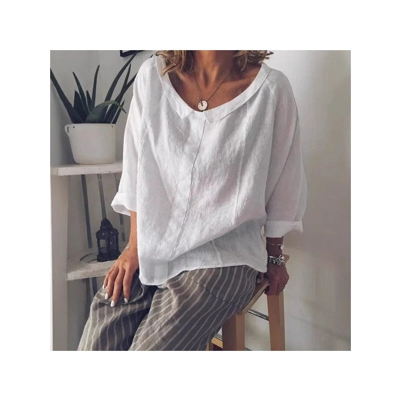 White Lapel Pullover