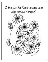 Load image into Gallery viewer, ABCs of Mom Life Coloring Book