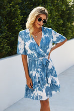 Load image into Gallery viewer, Wrap Tie Dye Dress