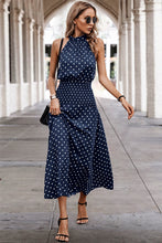 Load image into Gallery viewer, Halter Ruffle Maxi Dress