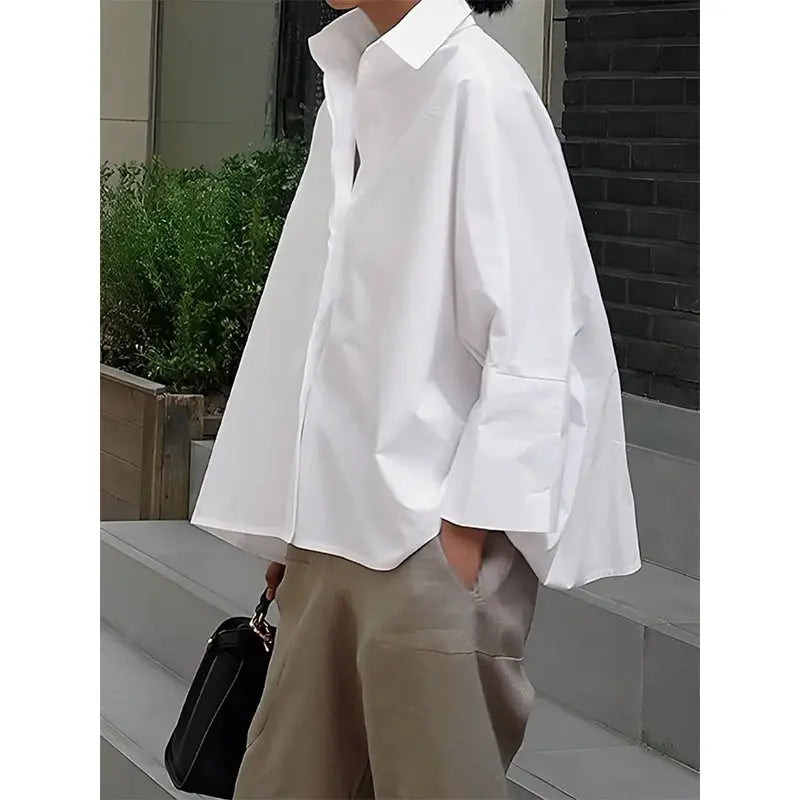 Classic Lapel Collar Top
