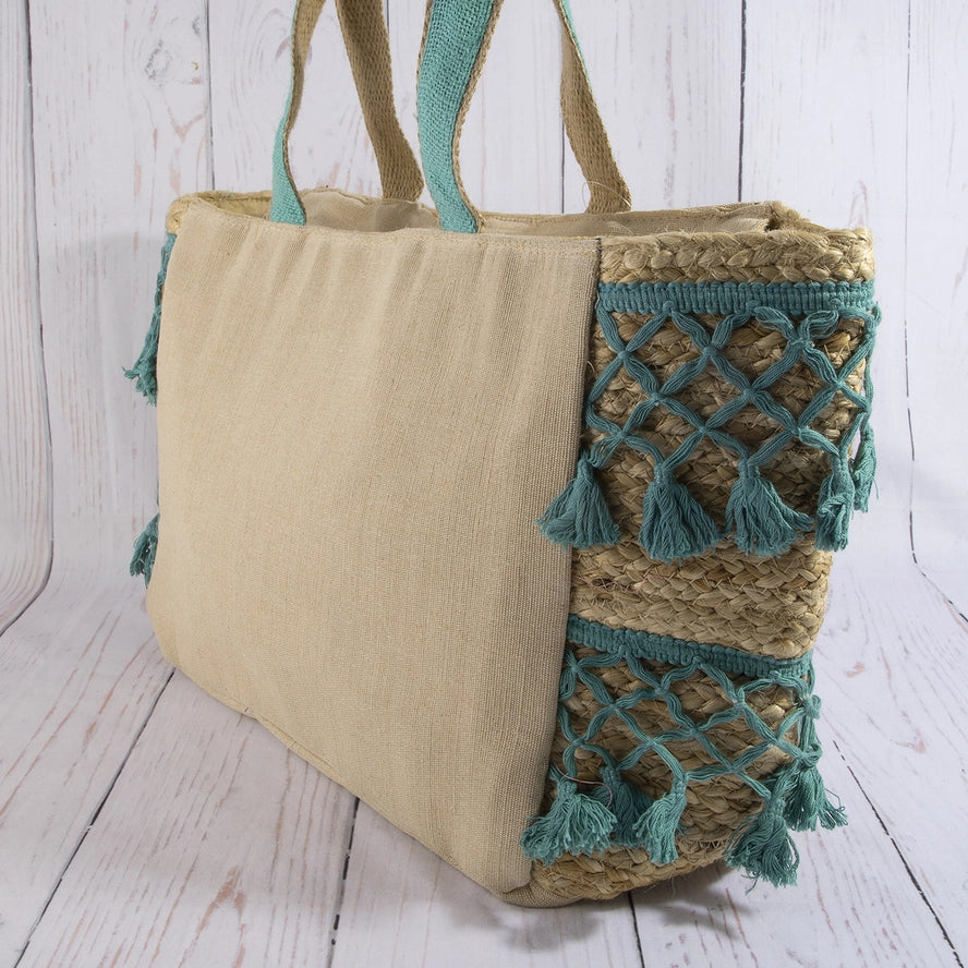 Seahorse Embroidered Summer Tote