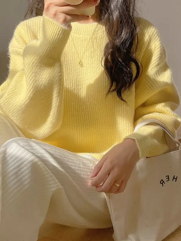 Yellow Pullover Sweater