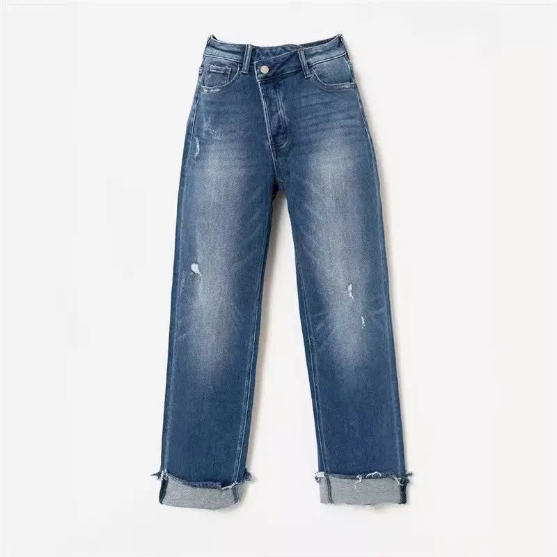High-Waisted Wide Leg Jeans