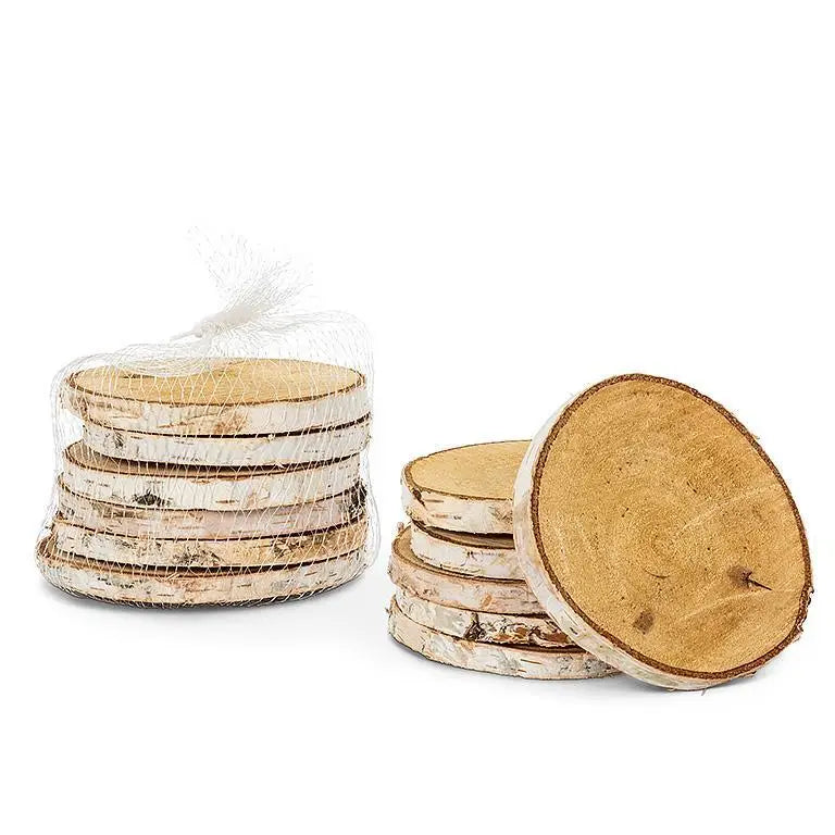 Natural Birch Coaster Set