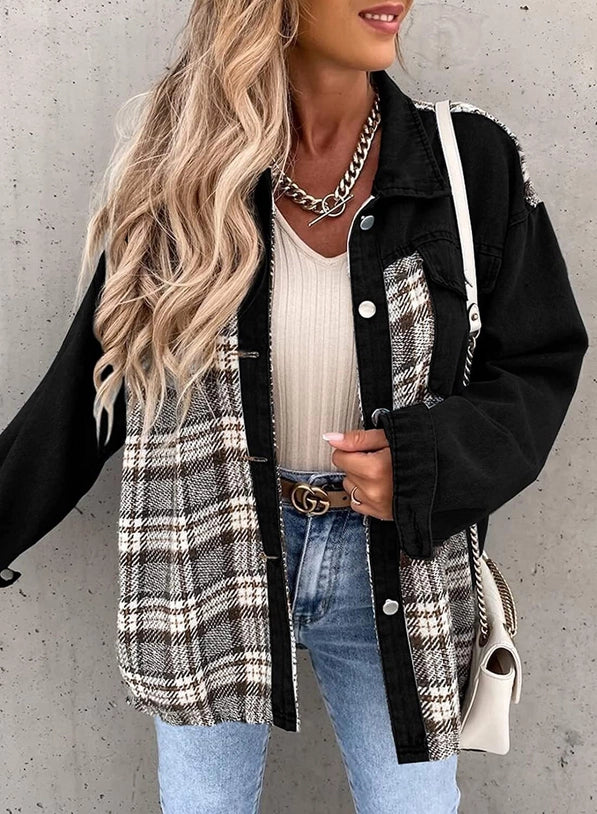 Plaid Button Down Shacket