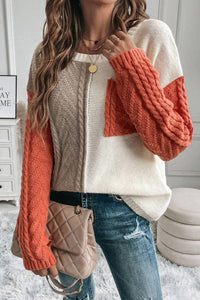 Colorblock Pullover Sweater