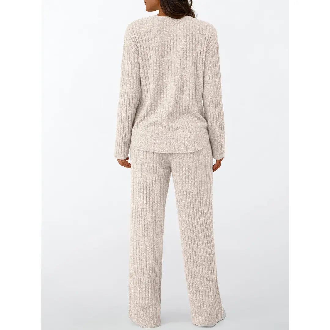 Ribbed Pajama/Lounge Set