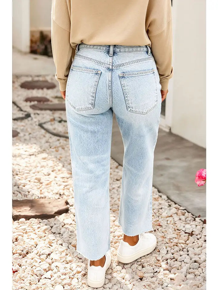 Christmas Real Sequin Santa Patchwork Ankle-Length Jeans