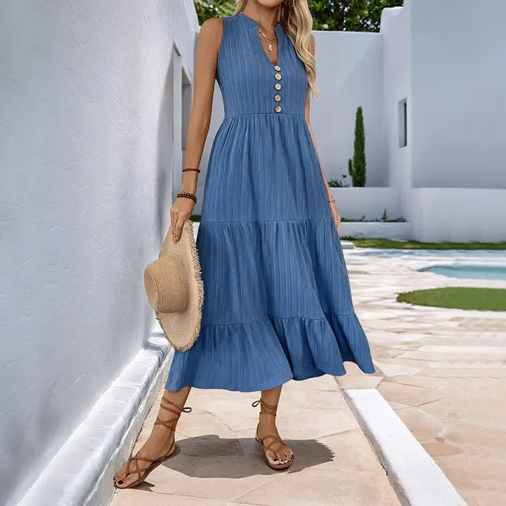 Crinkle Dress - Sleeveless