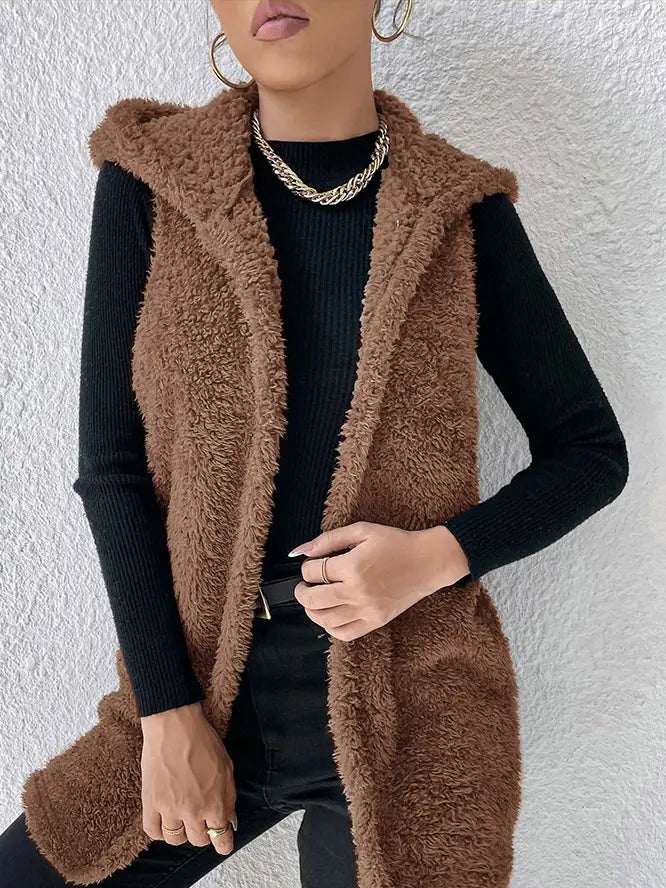 Fleece Hooded Vest