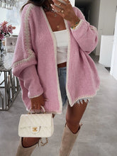 Load image into Gallery viewer, Pink Oversized Open Cardigan