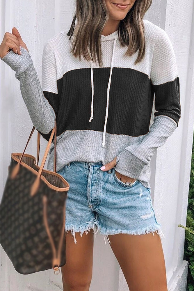 Colorblock Hooded Sweatshirt