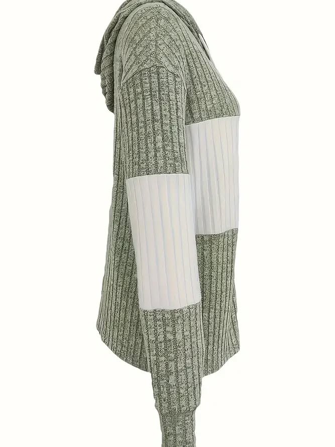 Zipper Ribbed Knitting Top