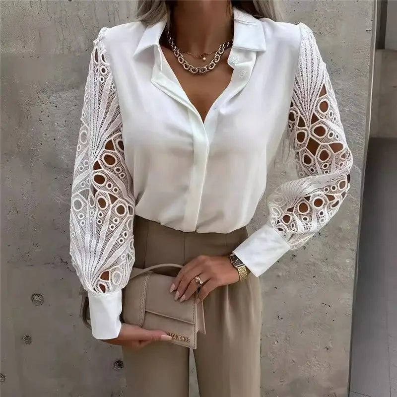 Lace Long Sleeve Blouse