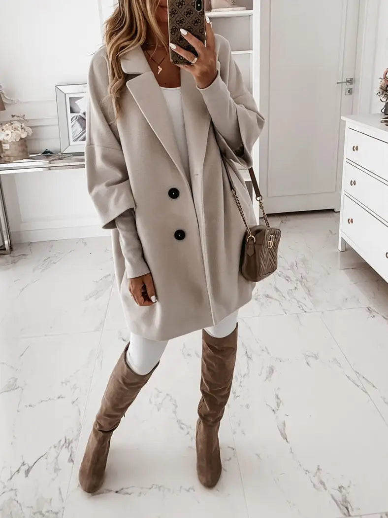 Notch Collar Longline Coat