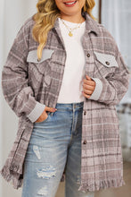 Load image into Gallery viewer, Macrame Plaid Coat