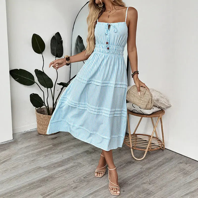 Striped Sleeveless Sundress