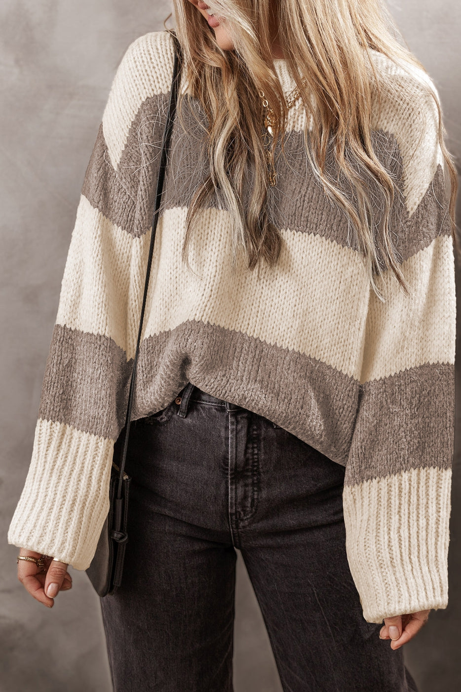 Colorblock Loose Pullover