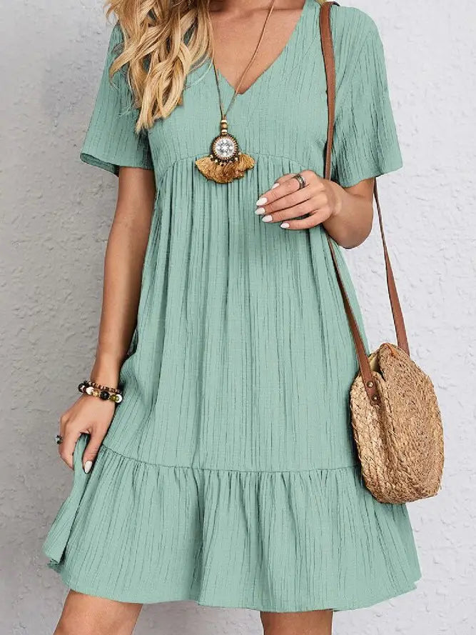 Mint Short Sleeve Dress