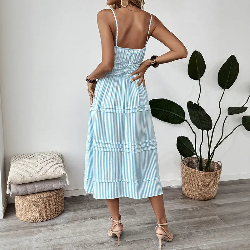 Striped Sleeveless Sundress