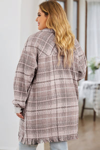 Macrame Plaid Coat