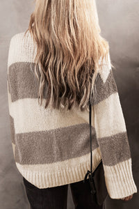 Colorblock Loose Pullover