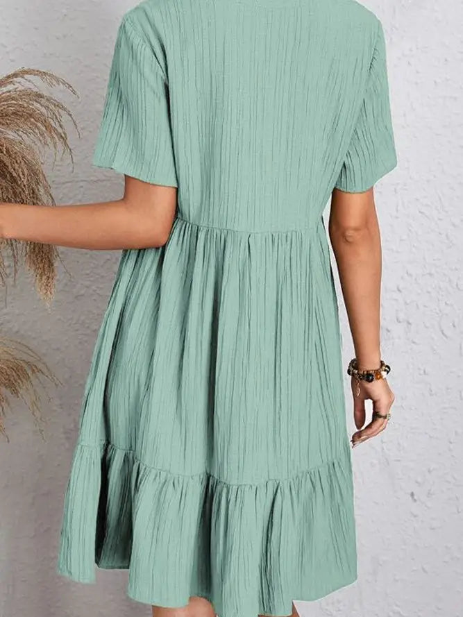 Mint Short Sleeve Dress